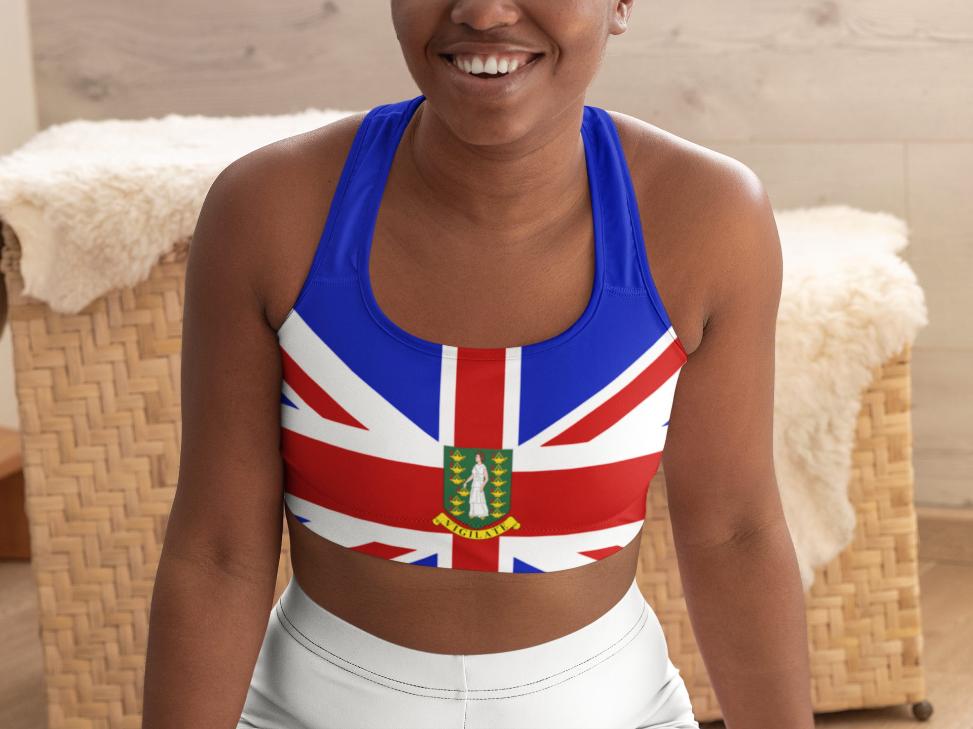 British Virgin Islands Flag - Sports bra