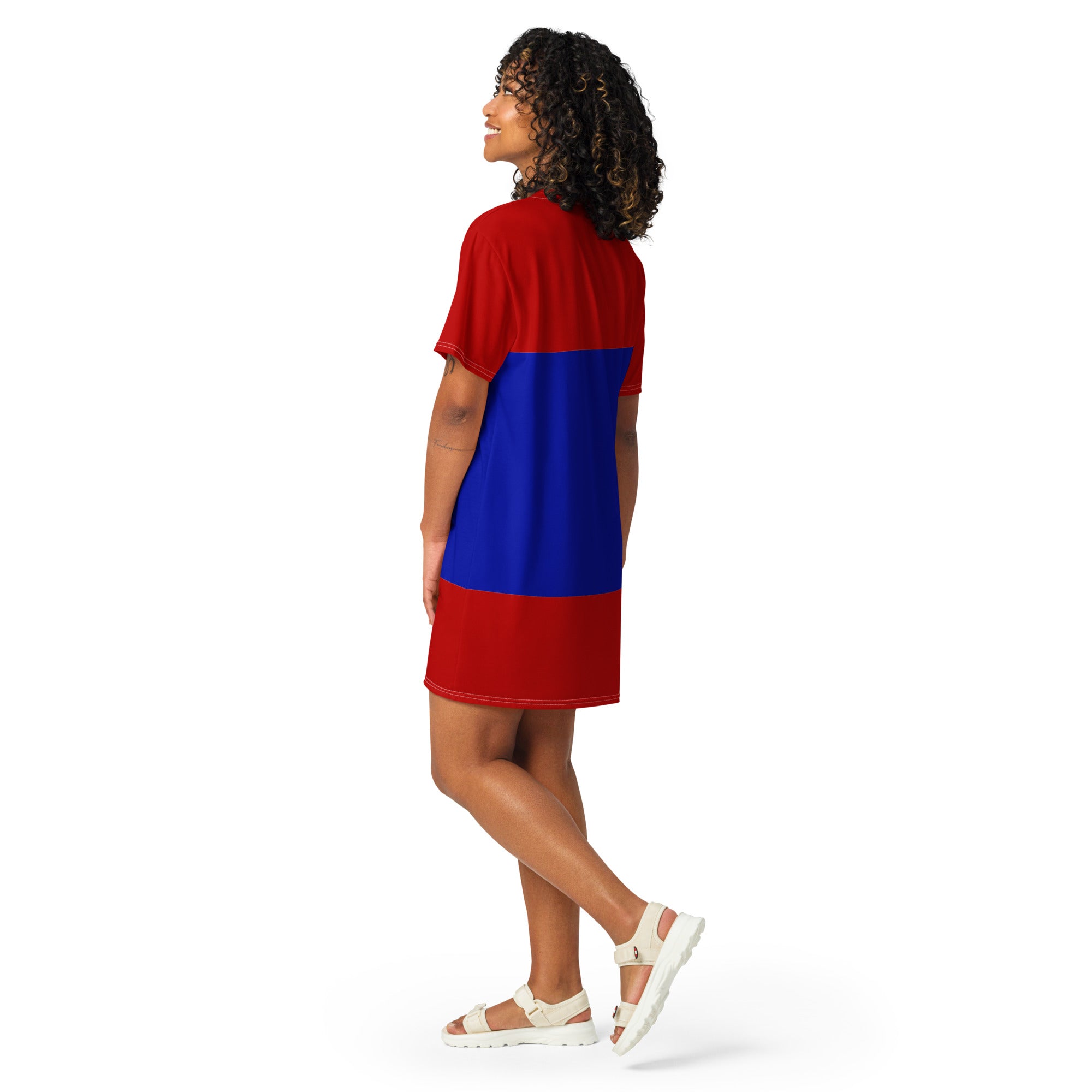 one piece t shirt dress 7DIAMONDS Women's Core T-Shirt Dress in White | Size Large