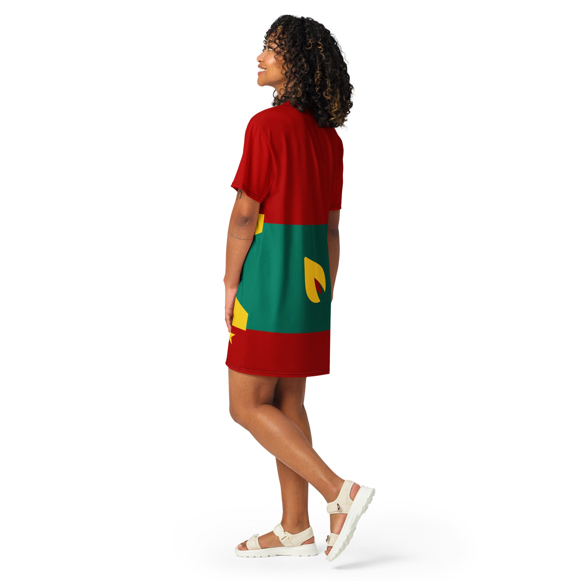 Grenada Flag - T-shirt dress - Properttees Grenada Flag - T-shirt dress - Properttees