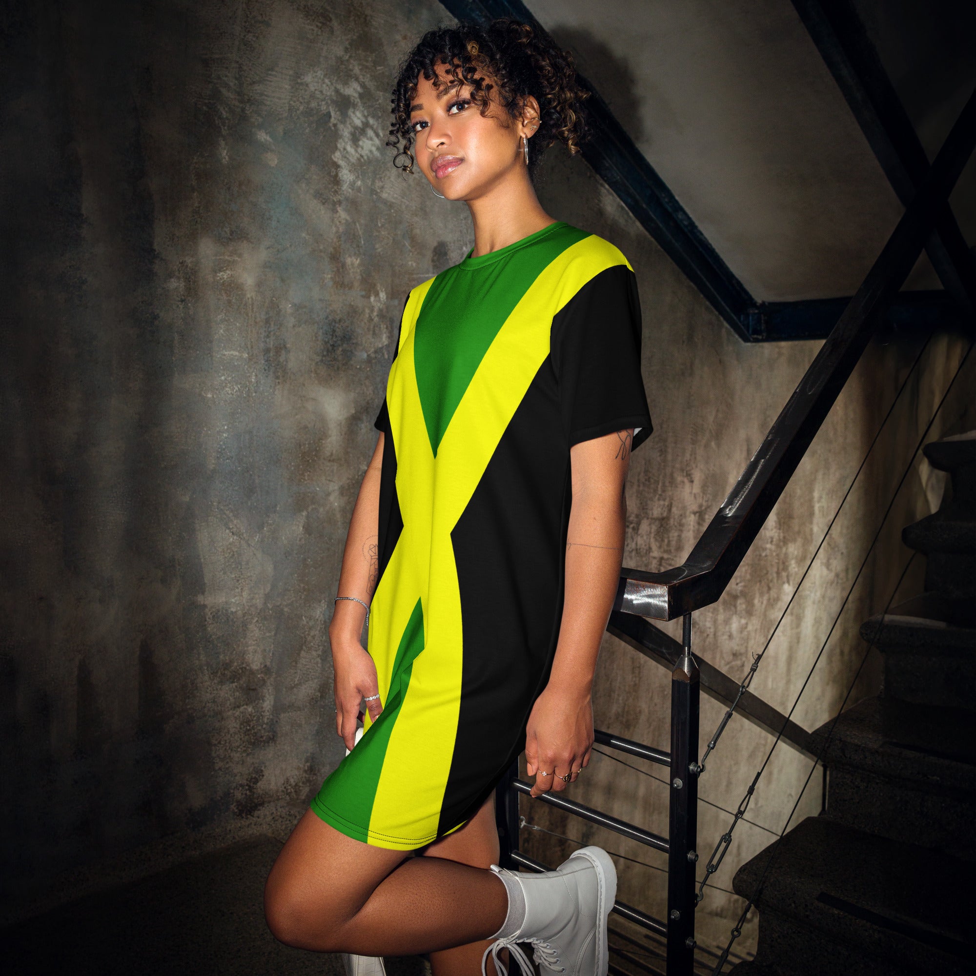 jamaica t shirt dress Jamaica Flag Jamaica Flag Plus Size Dress for Women Long Summer Top Casual Casual T-Shirt Swing Dress Look Thin 2XL at Amazon Women's Clothing store