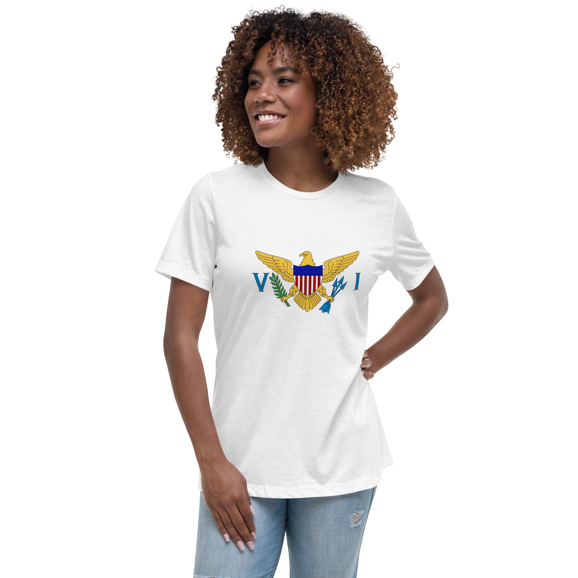 US Virgin Islands - Short sleeve women's t-shirt