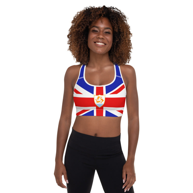 Anguilla Flag - Sports bra
