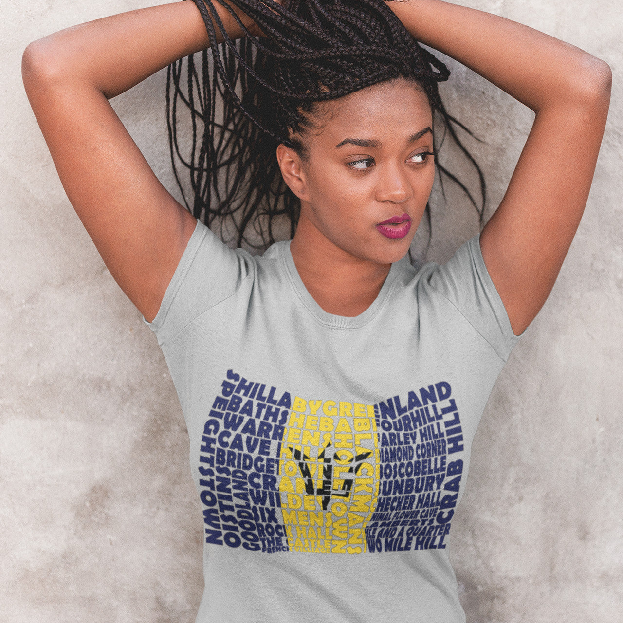 Barbados Stencil - Women's short sleeve t-shirt