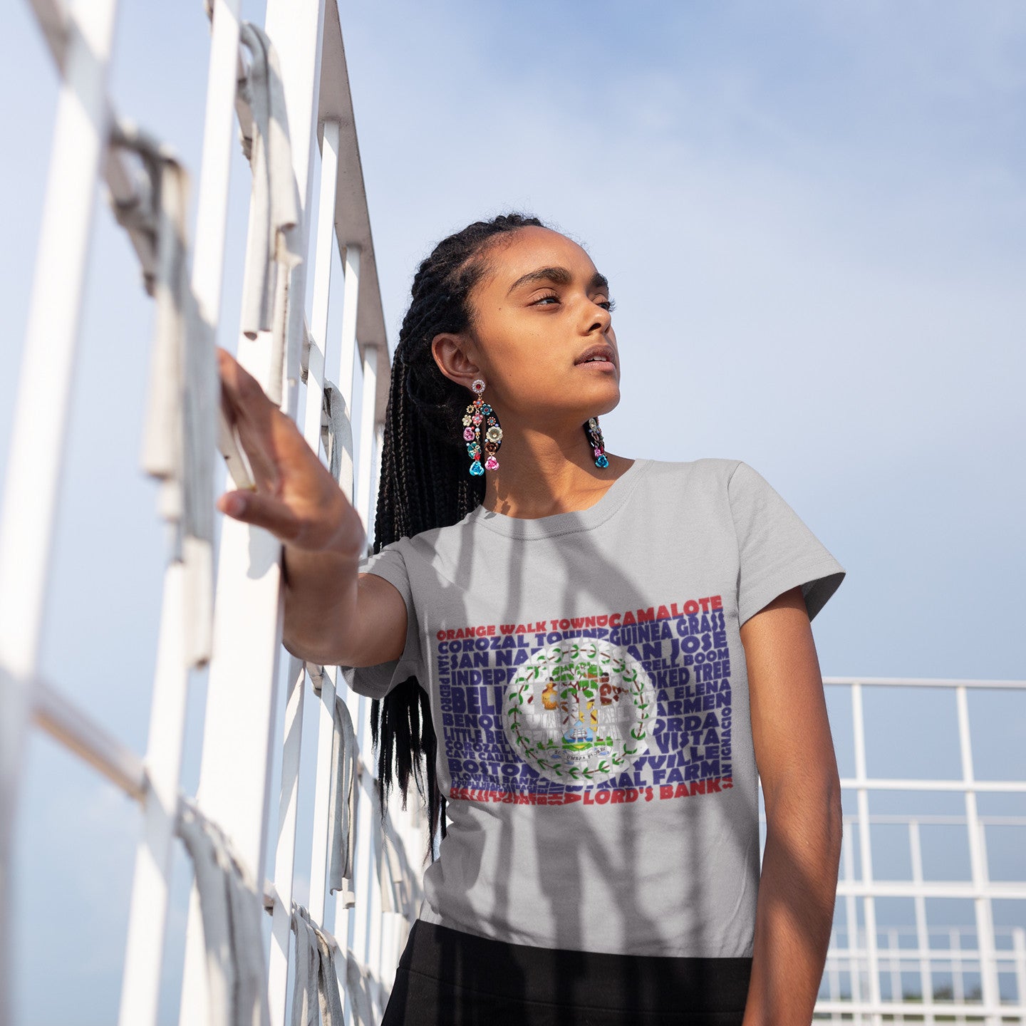 Belize Stencil - Women's short sleeve t-shirt