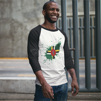 Dominica Paint - Unisex 3/4 Sleeve Shirt - Properttees