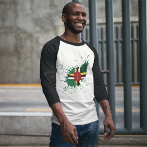 Dominica Paint - Unisex 3/4 Sleeve Shirt - Properttees