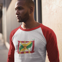 Grenada Paint - Unisex 3/4 Sleeve Shirt - Properttees