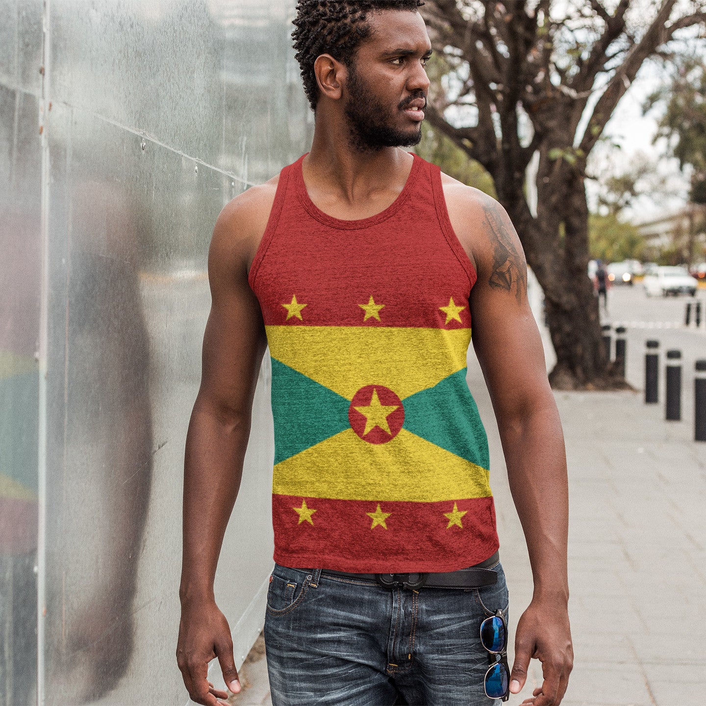 Grenada Flag - Men's Tank Top