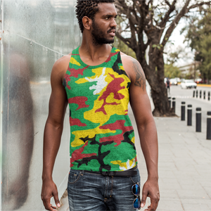 St. Kitts and Nevis Camouflage - Men's Tank Top - Properttees