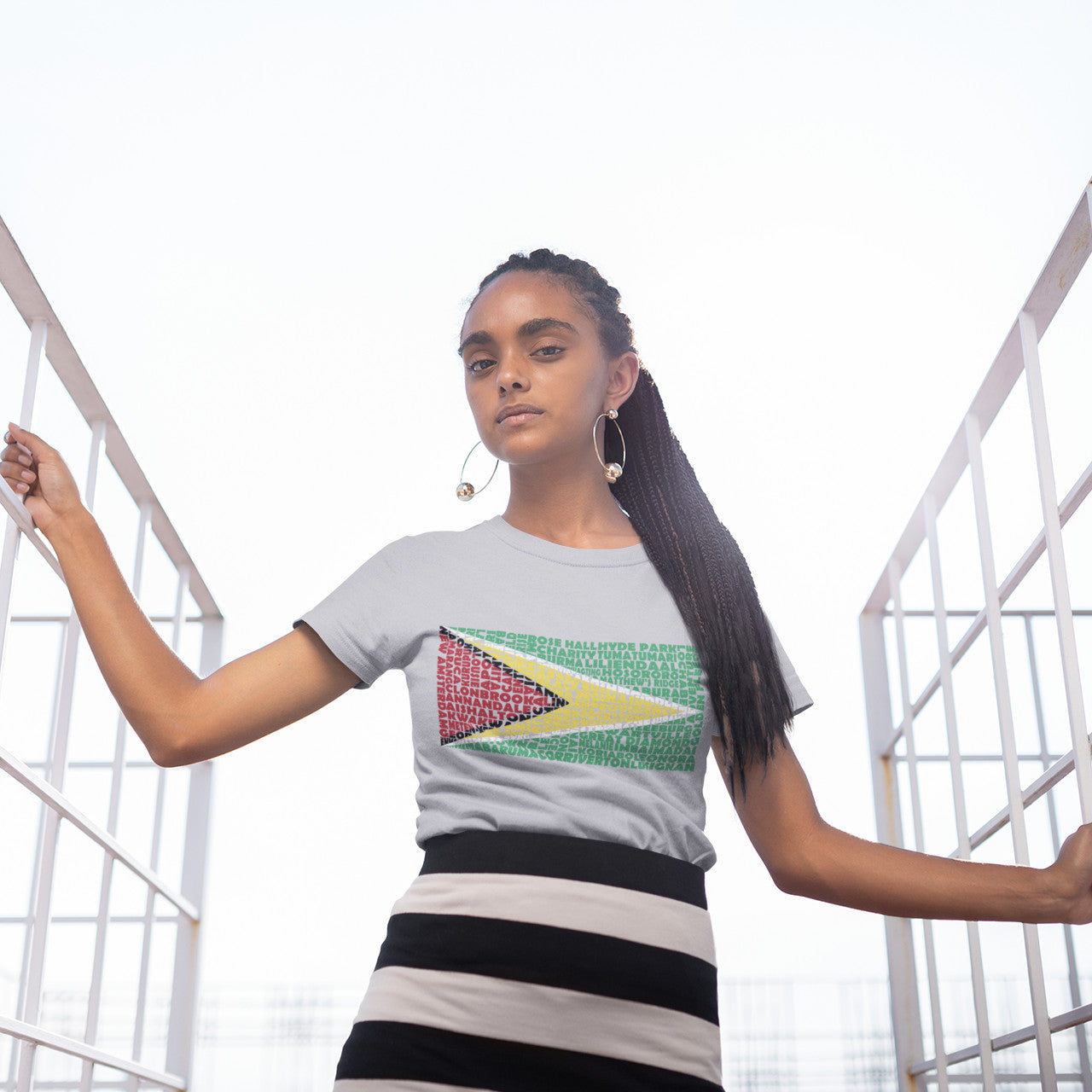 Guyana Stencil - Women's short sleeve t-shirt