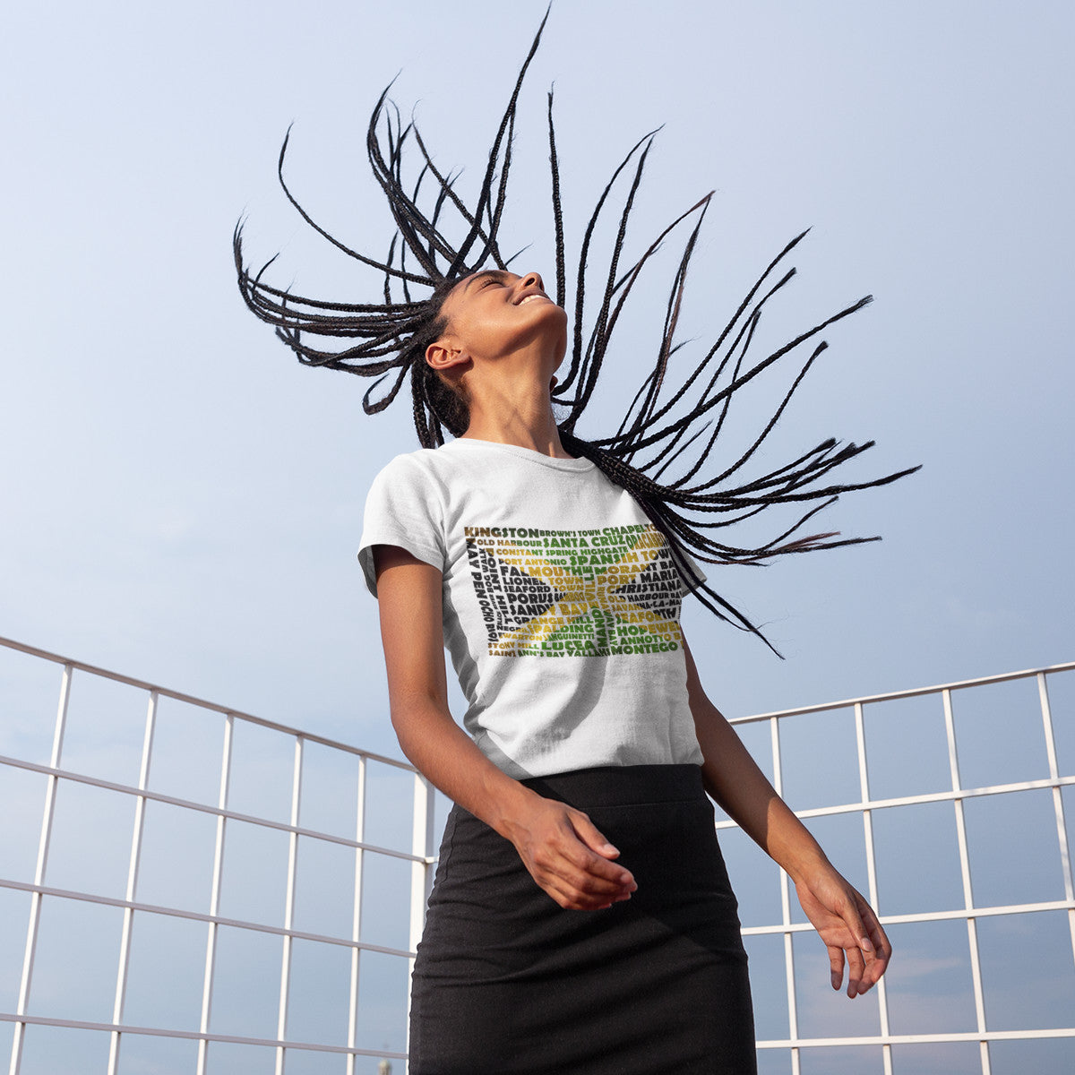 Jamaica Stencil - Women's short sleeve t-shirt