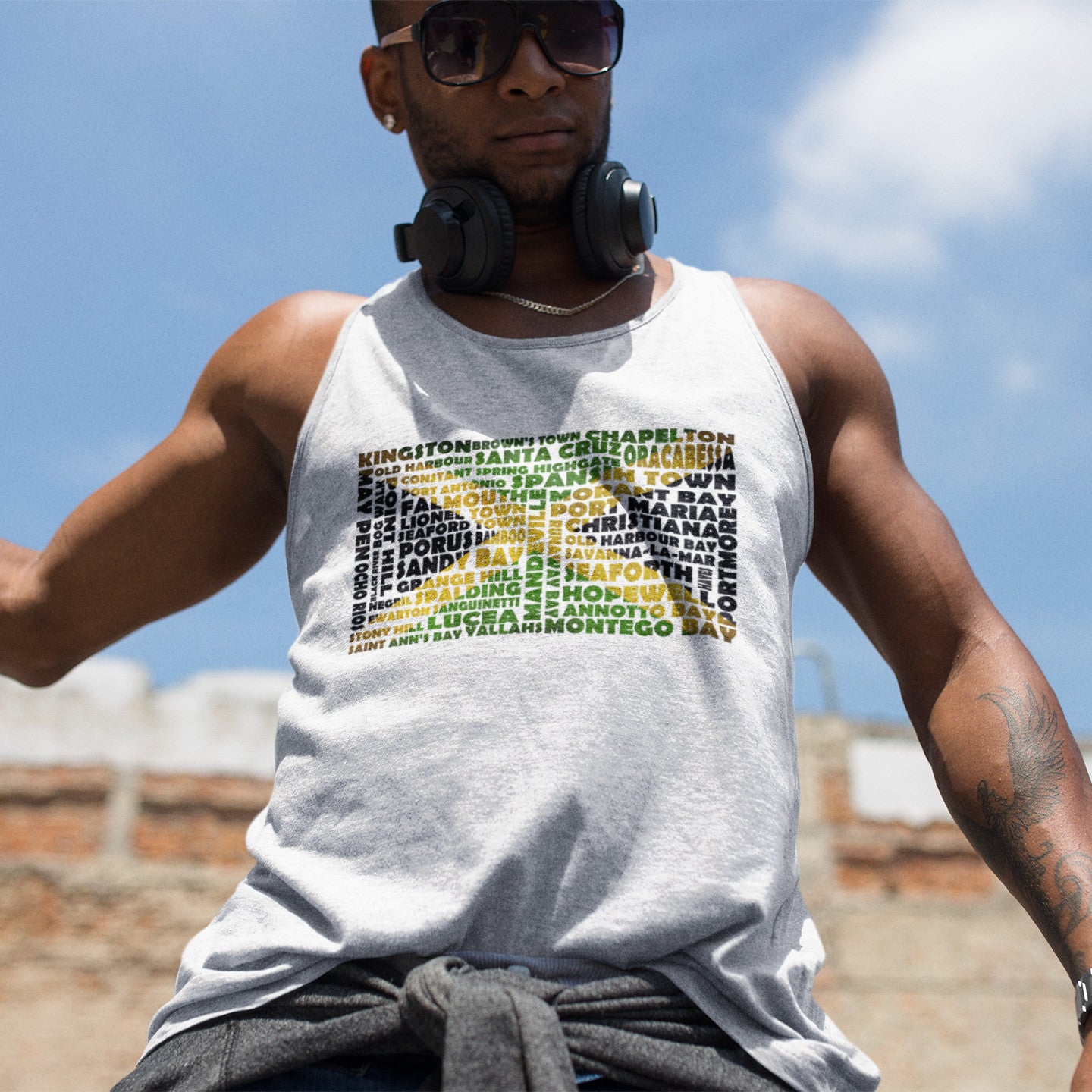 Jamaica Stencil - Classic Men's tank top