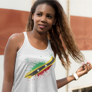 St. Kitts and Nevis Paint - Women's tank top