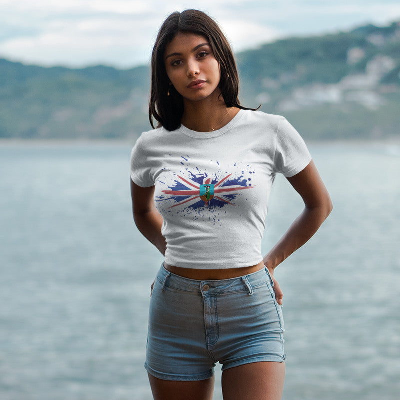 Montserrat Paint - Women's Crop Top