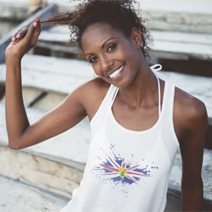 Turks and Caicos Paint - Women's tank top