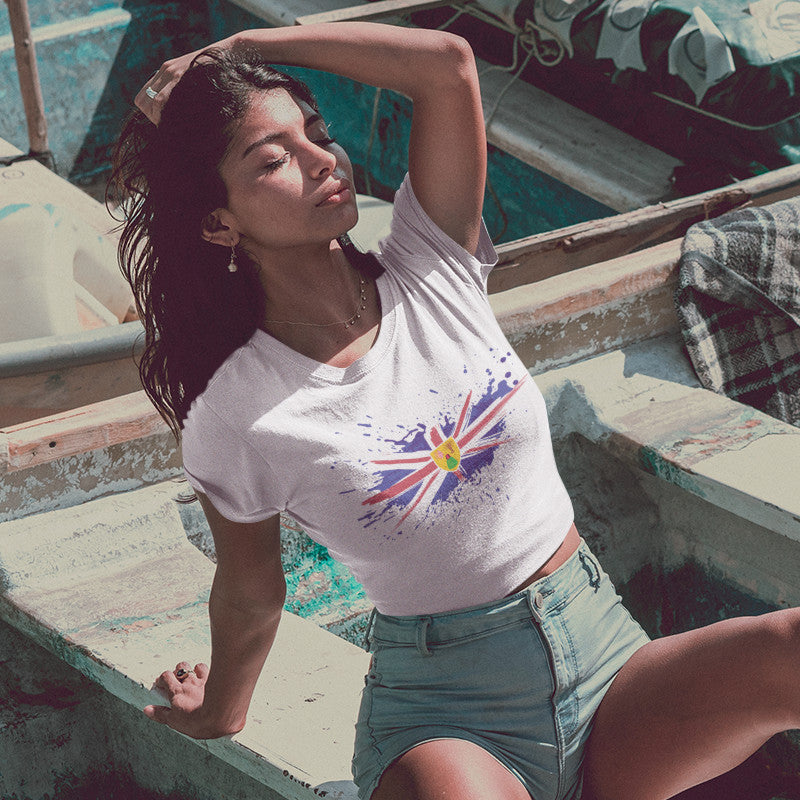 Turks and Caicos Paint - Women's Crop Top