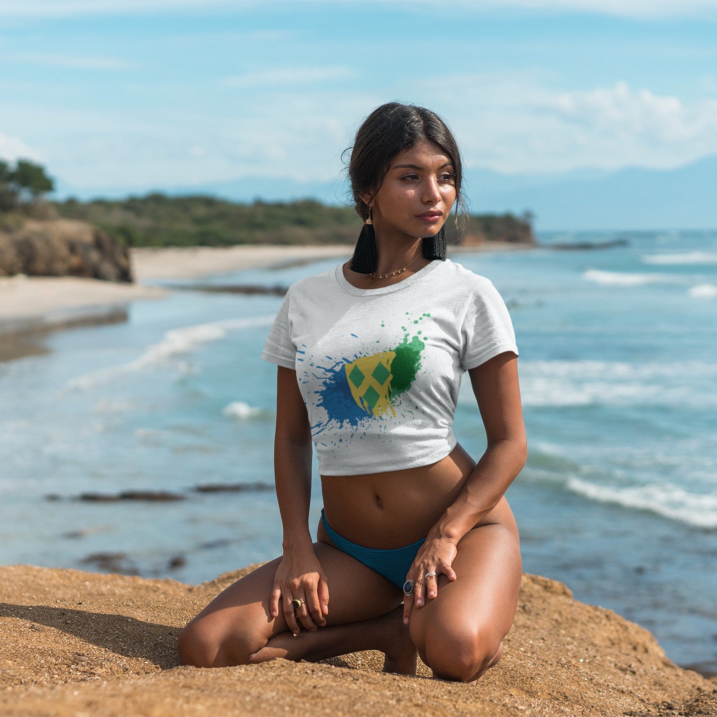 St. Vincent Paint - Women's Crop Top