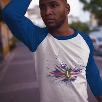 British Virgin Islands Paint - Unisex 3/4 Sleeve Shirt - Properttees