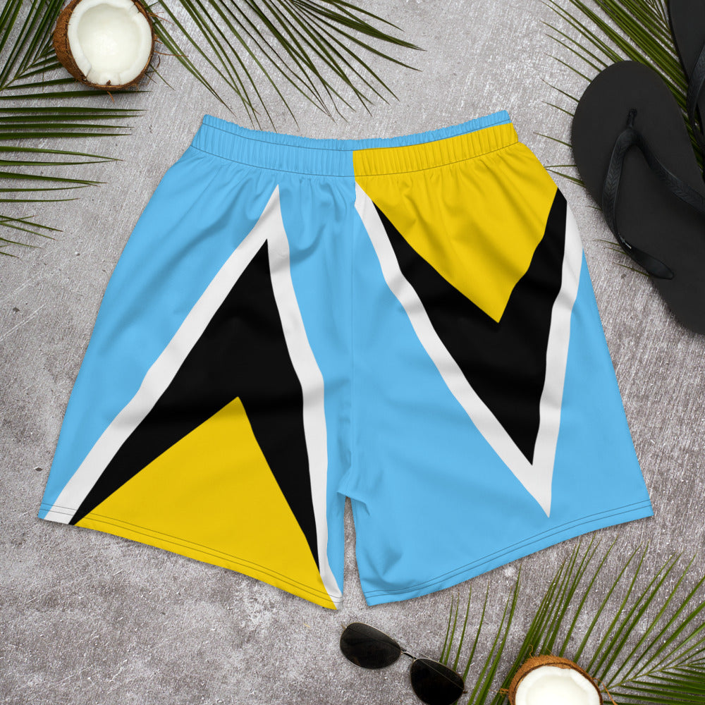 St. Lucia - Men's Athletic Shorts