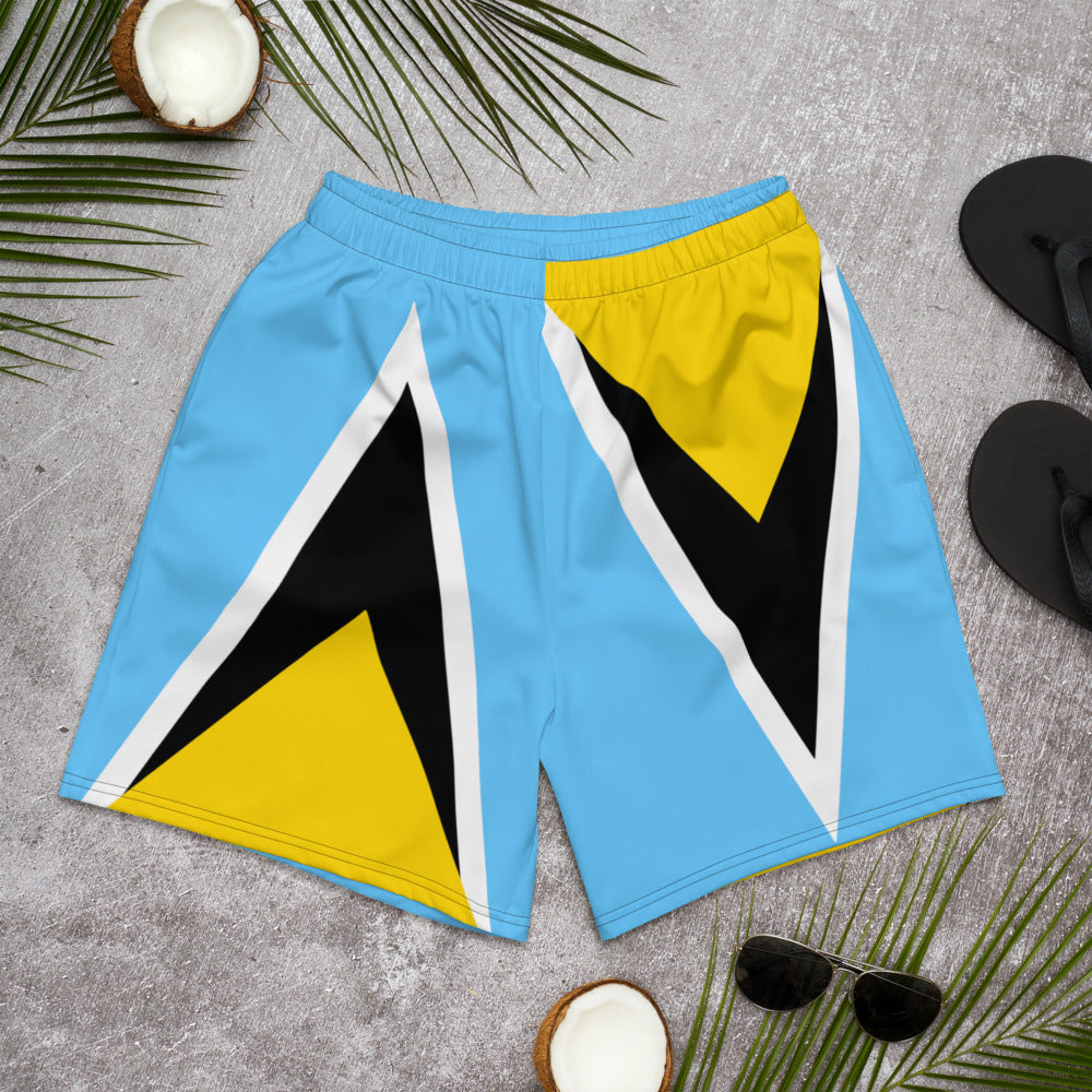 St. Lucia - Men's Athletic Shorts