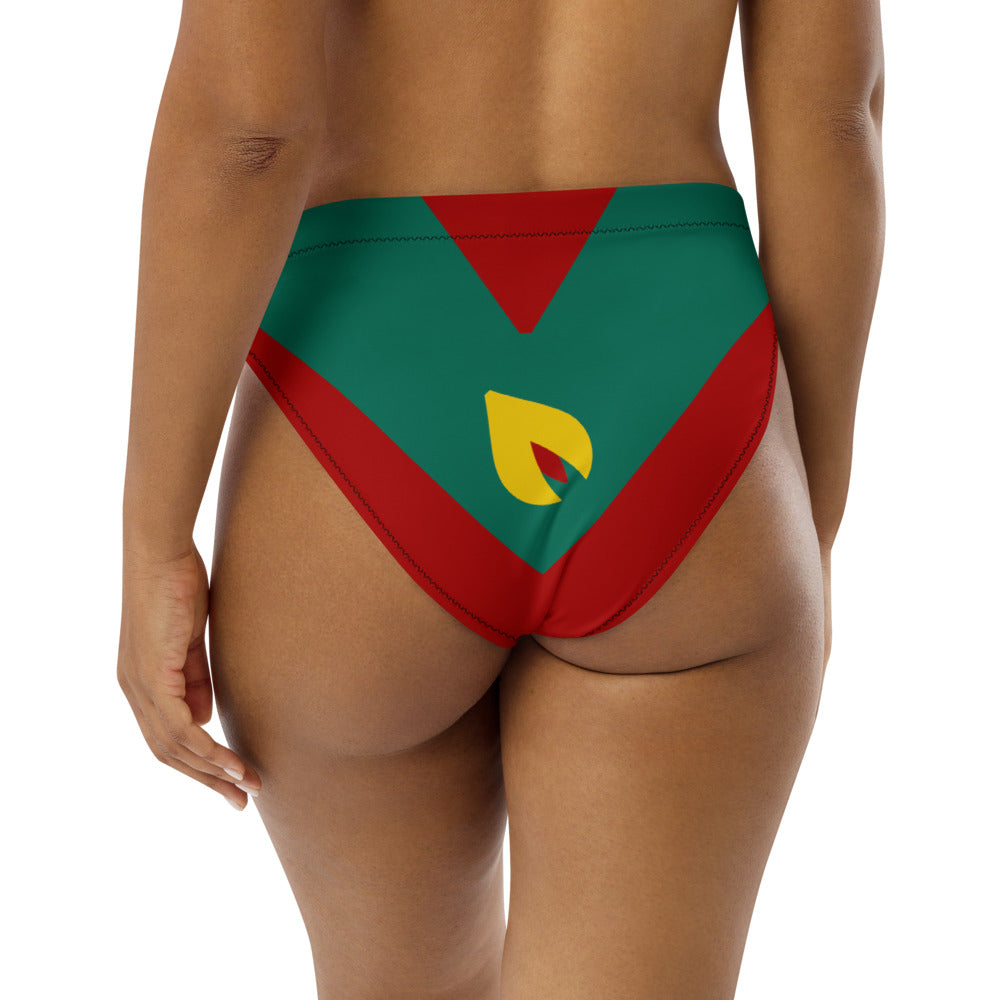 Grenada Flag - High Waist Bikini Bottom Non Reversible