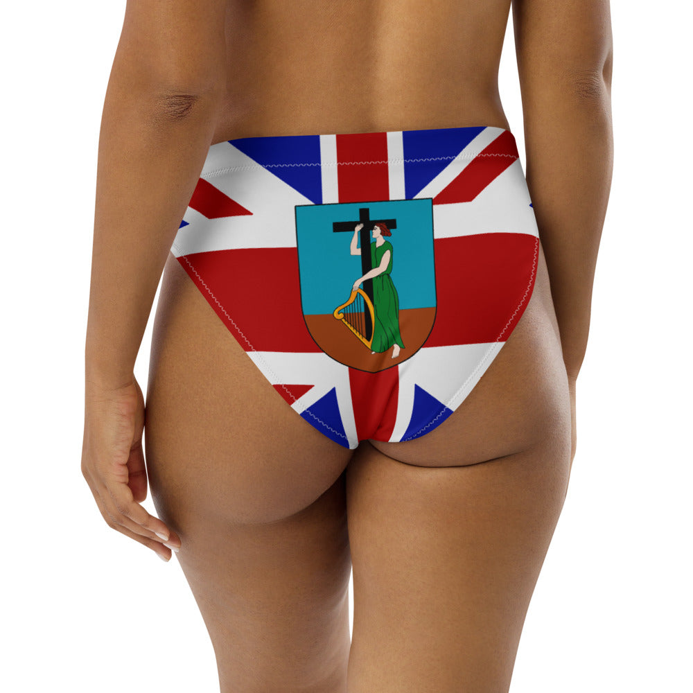 Montserrat Flag - High Waist Bikini Bottom Non Reversible