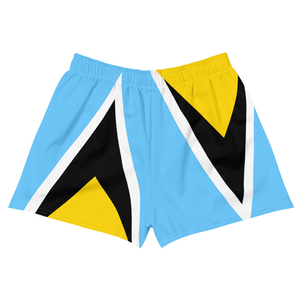 St. Lucia - Women's Athletic Shorts - Properttees