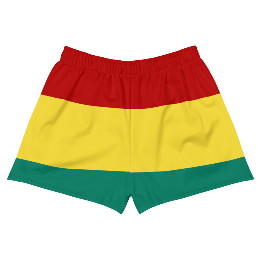 Ites, Gold and Green - Women's Athletic Shorts