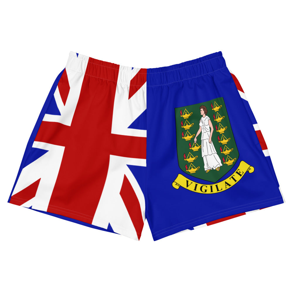 British Virgin Islands - Women's Athletic Shorts