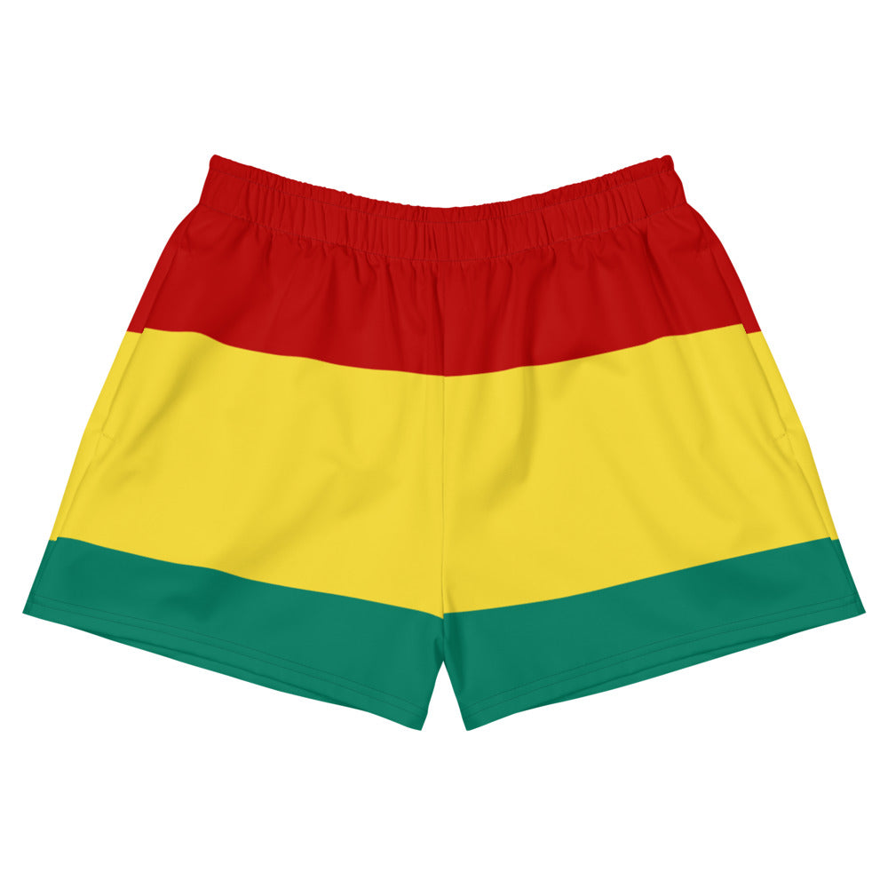 Ites, Gold and Green - Women's Athletic Shorts