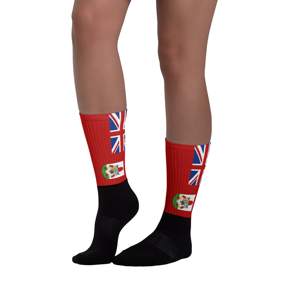 Bermuda Flag - Black foot socks - Properttees