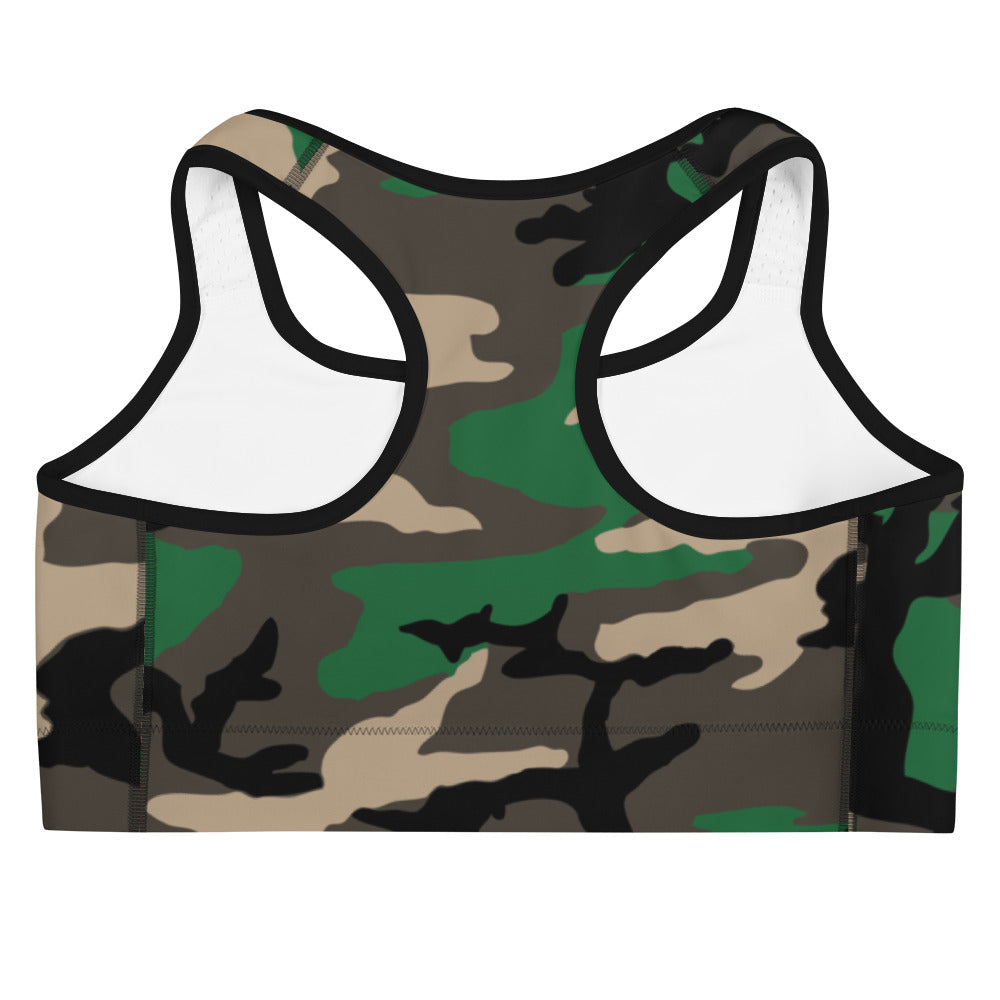 Camouflage Sports bra Properttees - Main Image