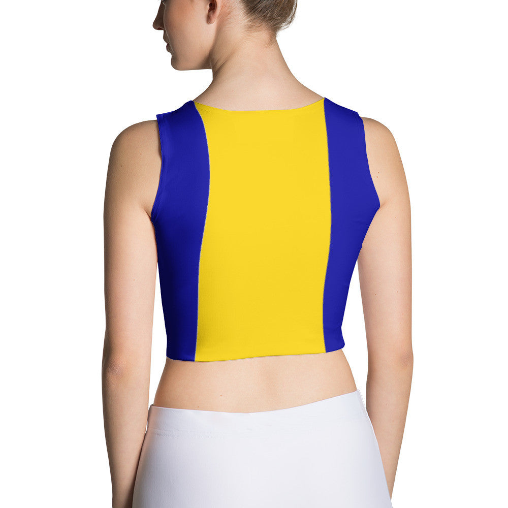 Barbados Flag - Women's Fitted Crop Top - Properttees