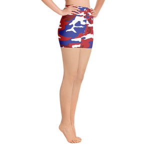 Dominican Republic Camouflage - Yoga Shorts - Properttees