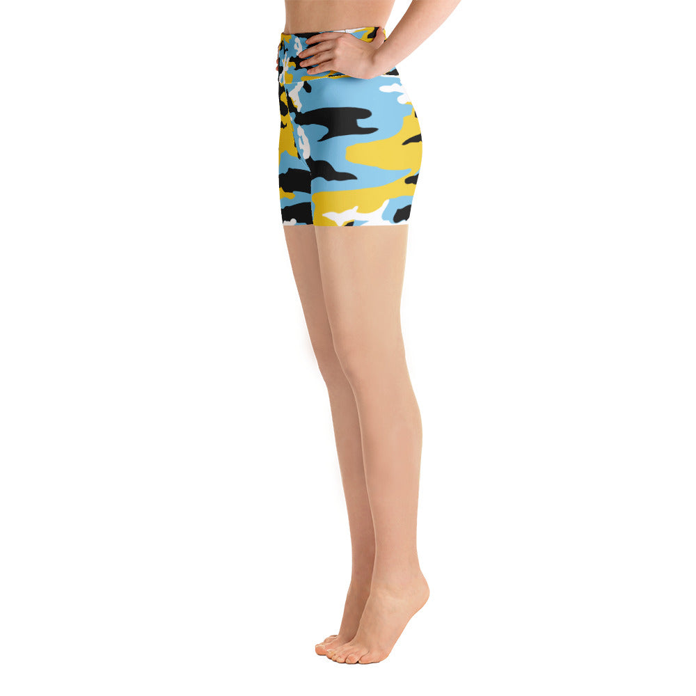 St. Lucia Camouflage - Yoga Shorts - Properttees