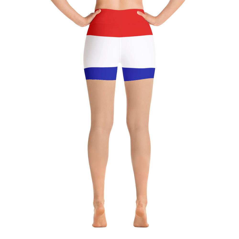 Sint Maarten Flag - Yoga Shorts