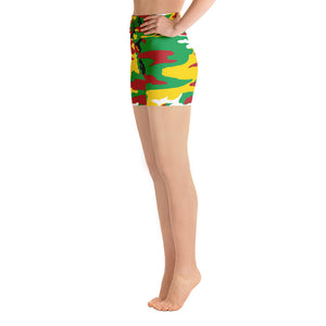 Guyana Camouflage - Yoga Shorts - Properttees