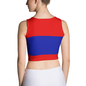 Belize Flag - Women's Fitted Crop Top - Properttees