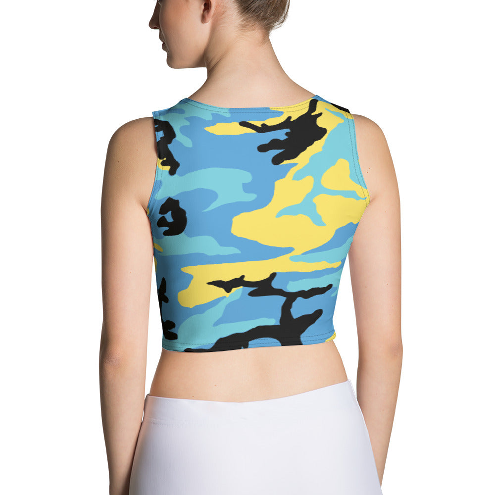 Bahamas Camouflage - Women's Fitted Crop Top