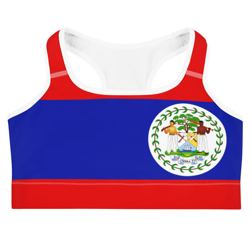 Belize Flag - Sports bra - Properttees