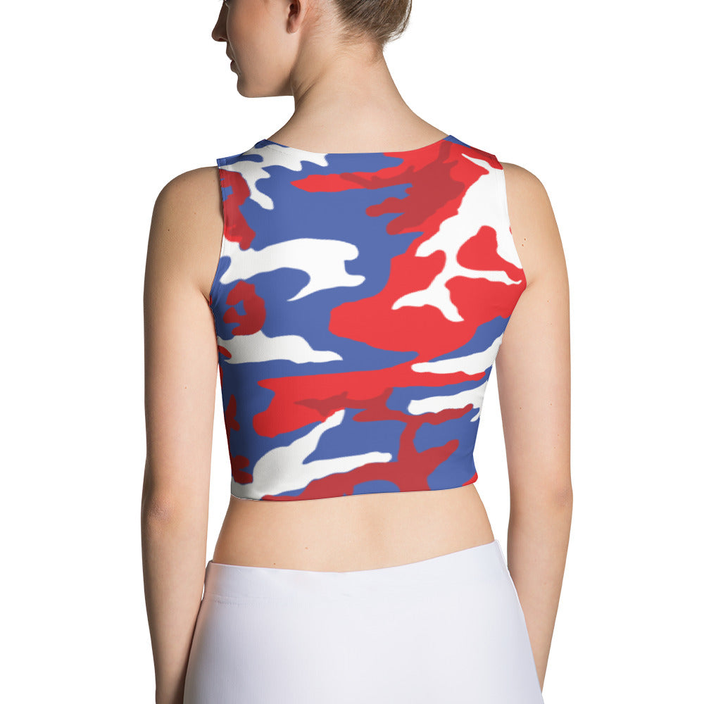 Puerto Rico Camouflage - Women's Fitted Crop Top