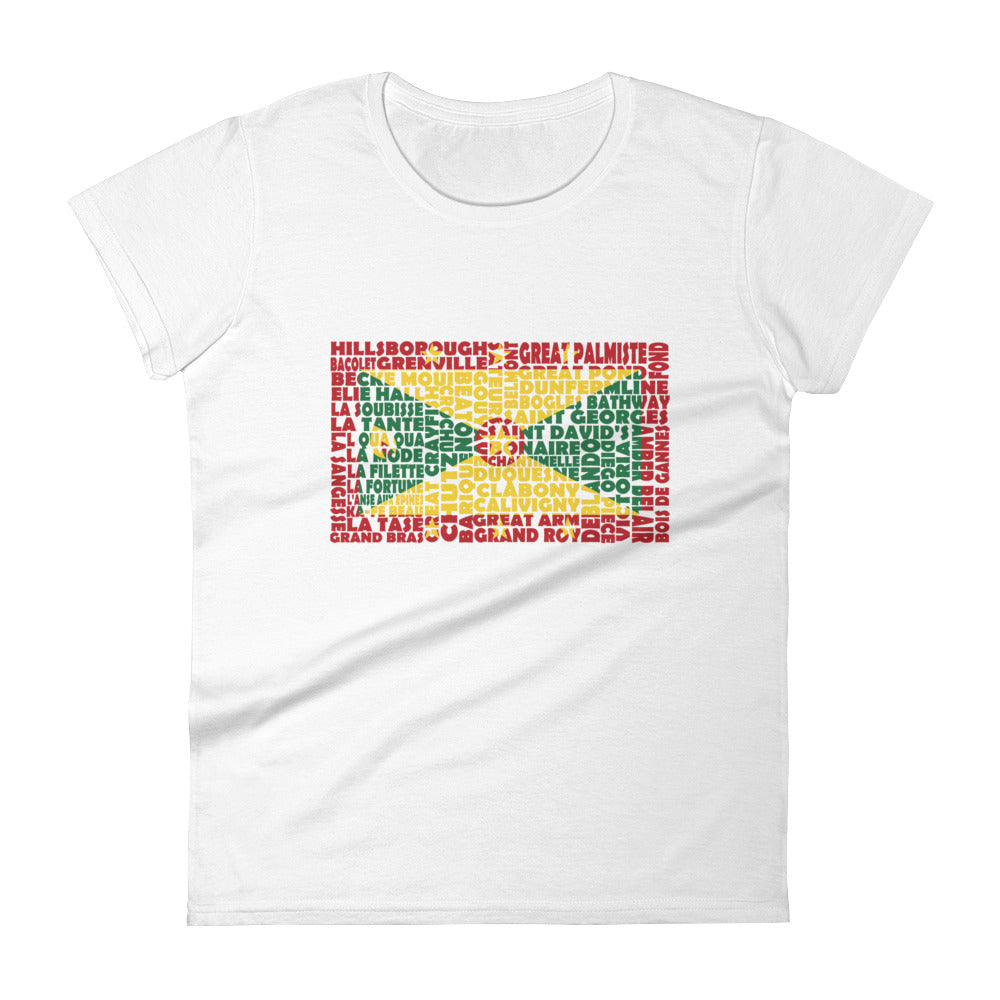 Grenada Stencil - Women's short sleeve t-shirt