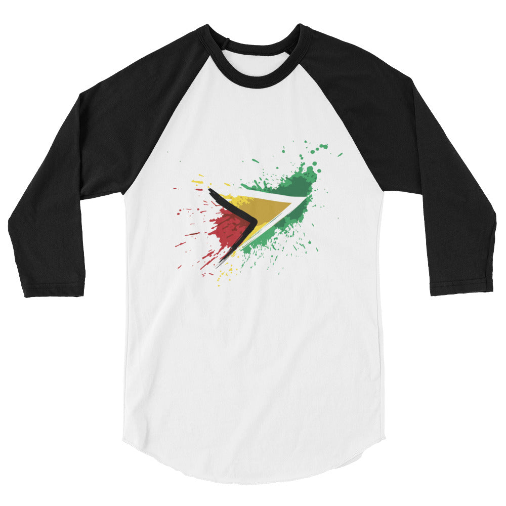 Guyana Paint - Unisex 3/4 sleeve shirt - Properttees