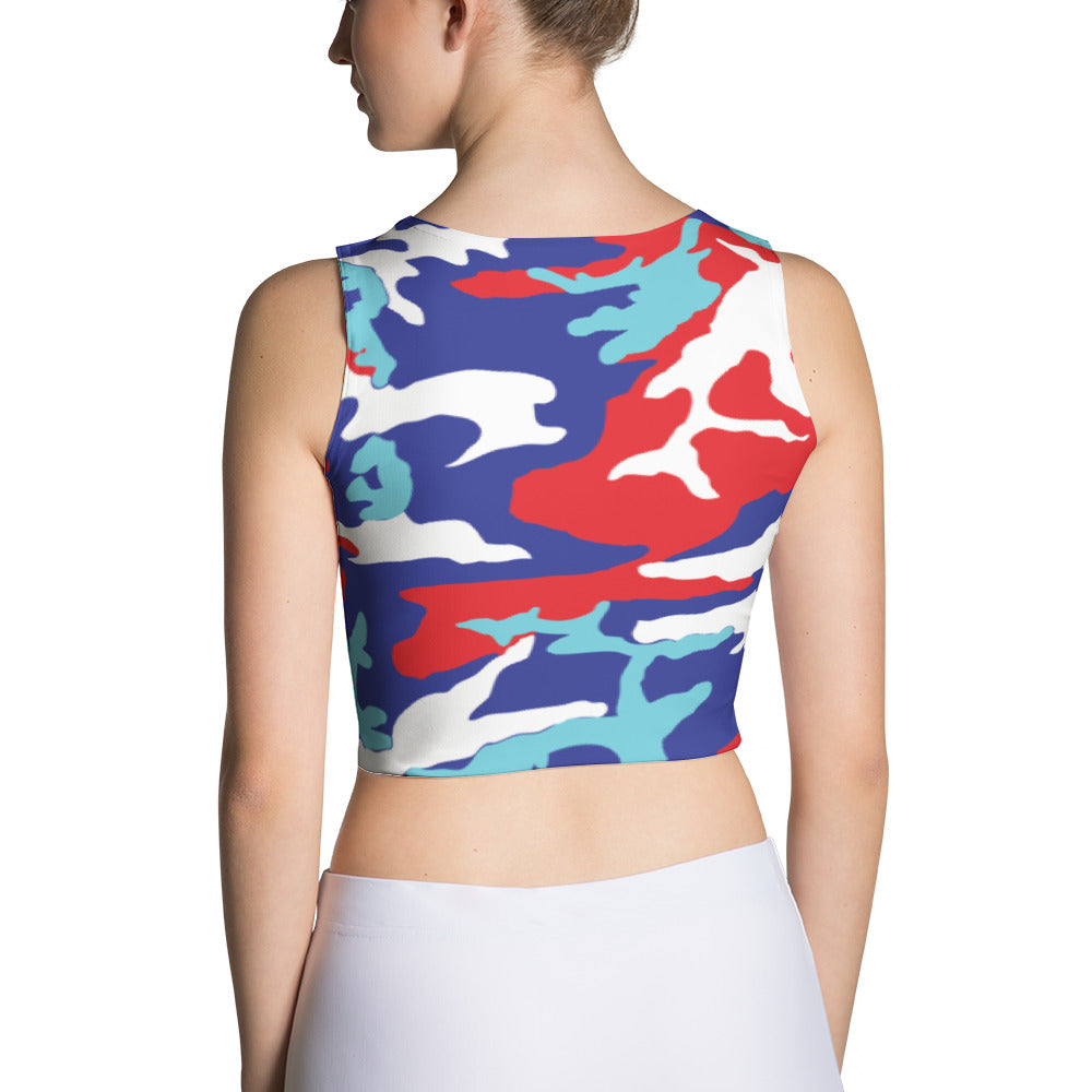 Anguilla Camouflage - Women's Fitted Crop Top - Properttees