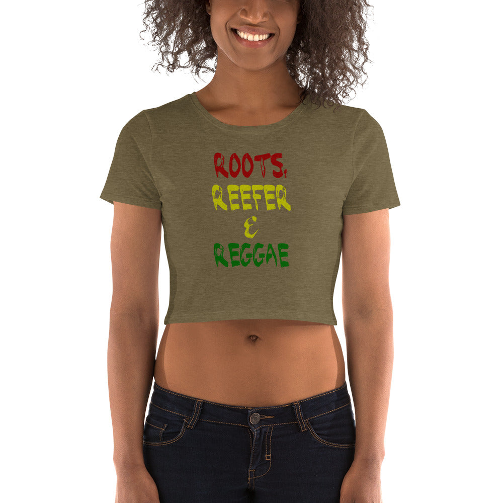 Roots, Reefer and Reggae - Women’s Crop Top
