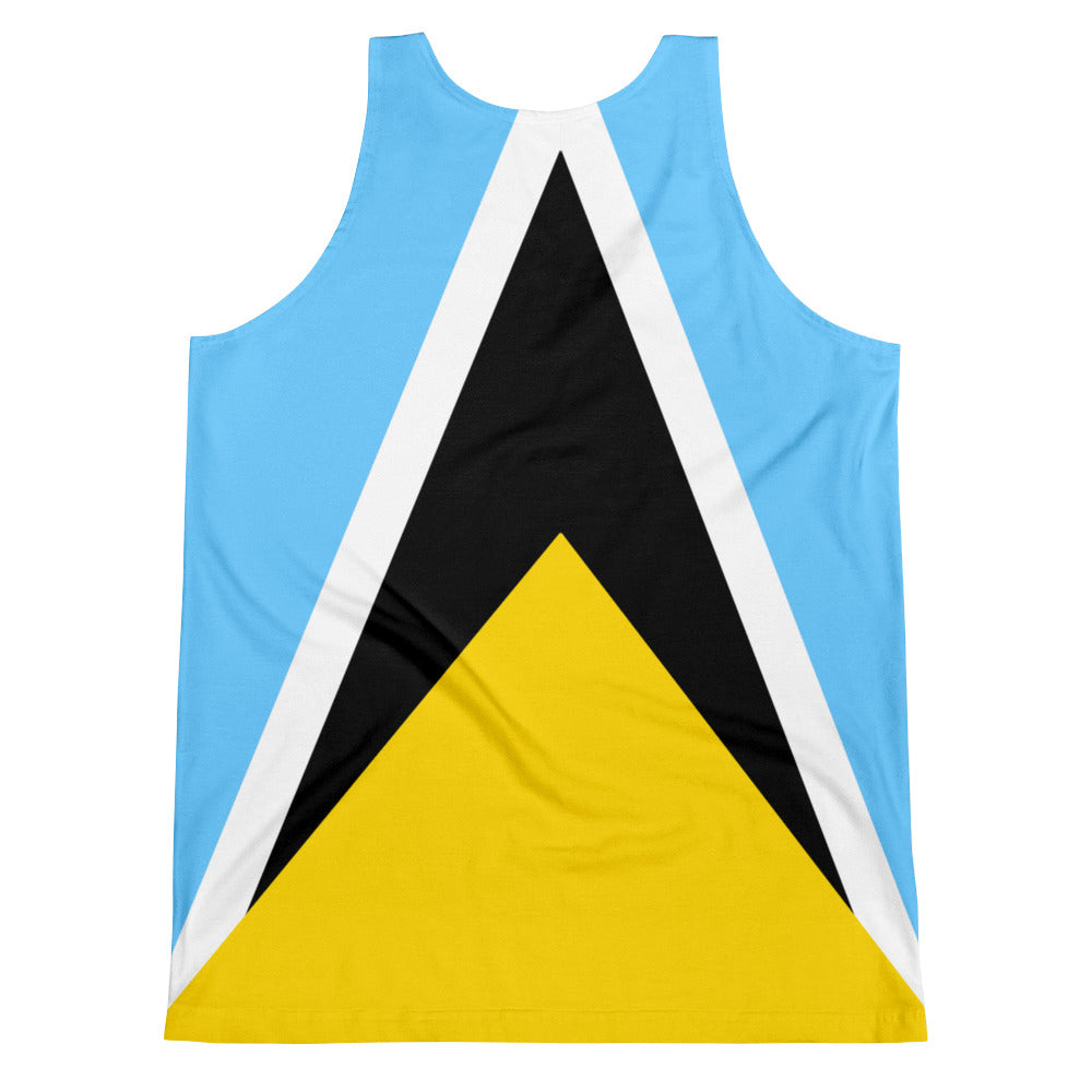 St. Lucia Flag - Men's Tank Top - Properttees