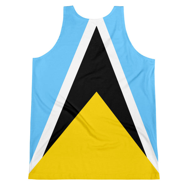 St. Lucia Flag - Women's Fitted Tank Top