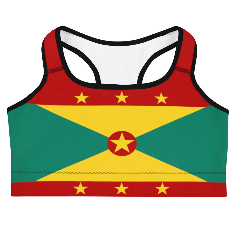 Grenada Flag - Sports bra