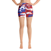 Dominican Republic Camouflage - Yoga Shorts - Properttees