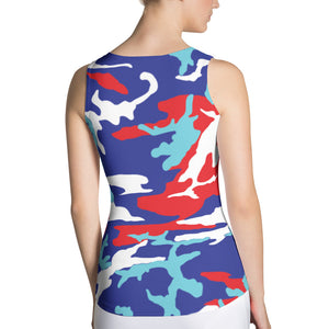 Anguilla Camouflage - Women's Fitted Tank Top - Properttees